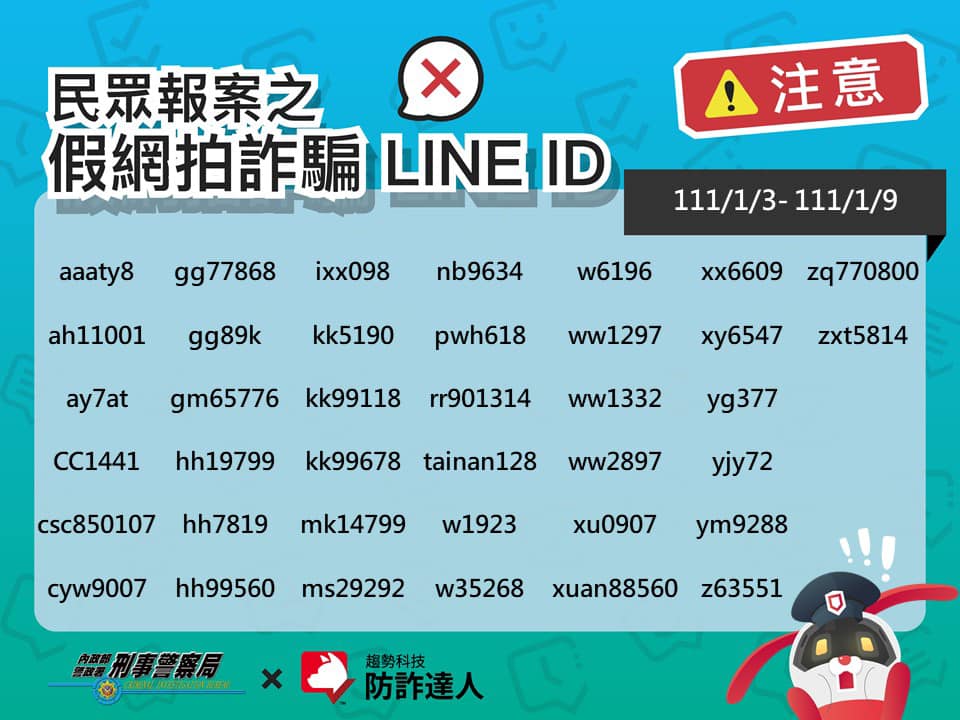 詐騙LINE id