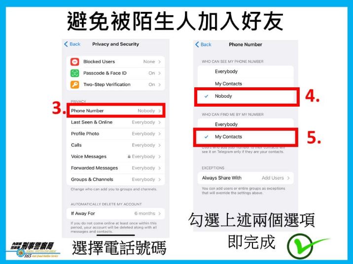 Telegram 帳號安全設定懶人包